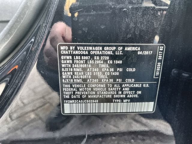 2018 Volkswagen Atlas 3.6L V6 SEL