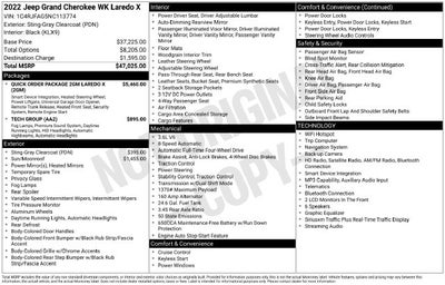 2022 Jeep Grand Cherokee WK Laredo X 4x4