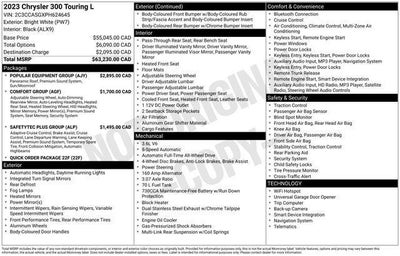 2023 Chrysler 300 Touring-L AWD