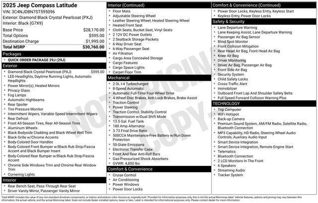 2025 Jeep Compass Latitude 4x4