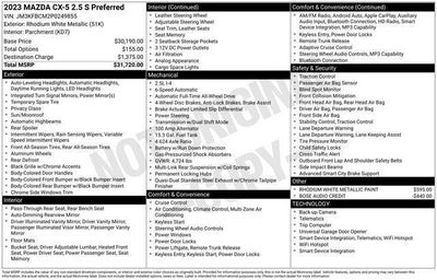 2023 Mazda Mazda CX-5 2.5 S Preferred