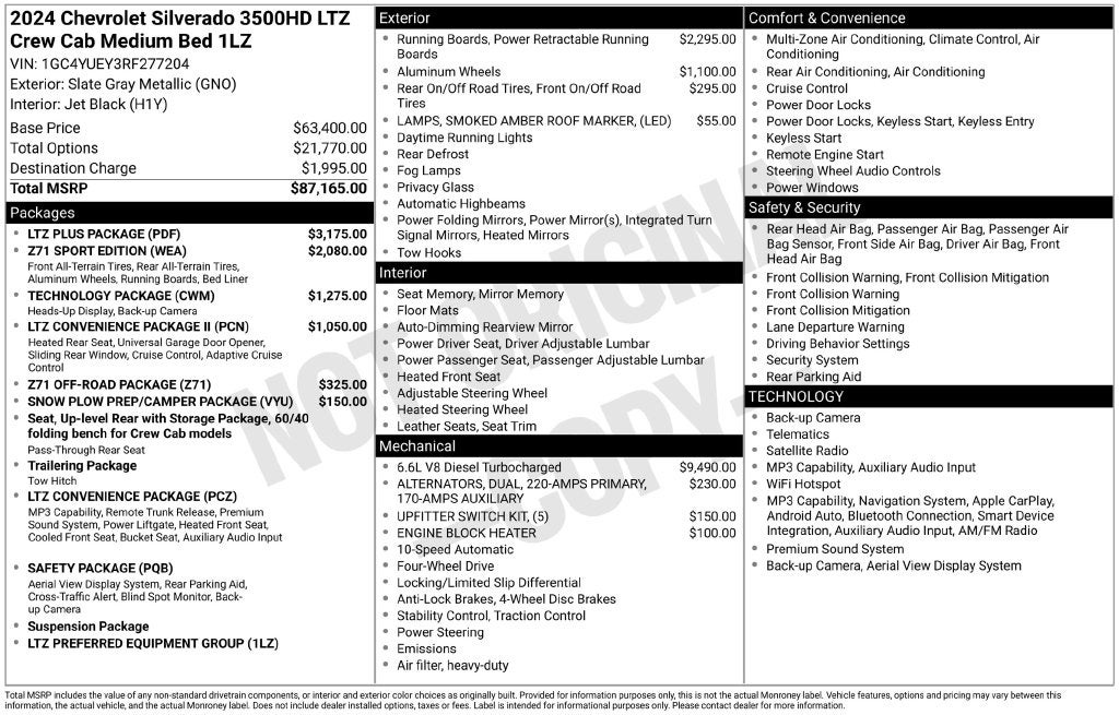 2024 Chevrolet Silverado 3500HD LTZ