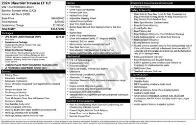 2024 Chevrolet Traverse LT 1LT