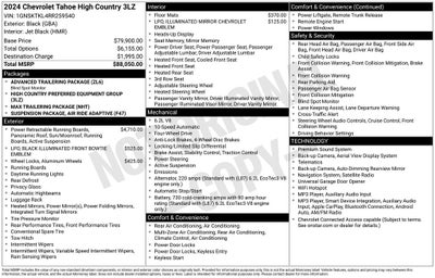 2024 Chevrolet Tahoe High Country