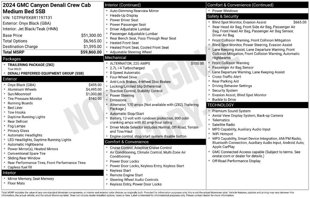 2024 GMC Canyon Denali