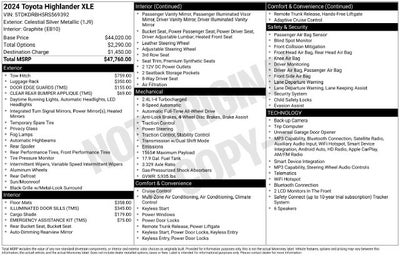 2024 Toyota Highlander XLE