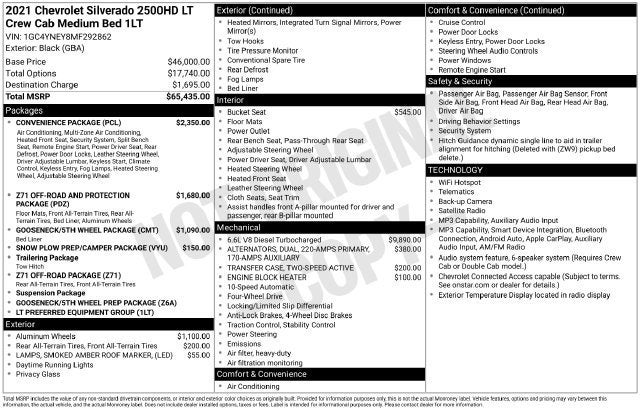 2021 Chevrolet Silverado 2500 HD LT
