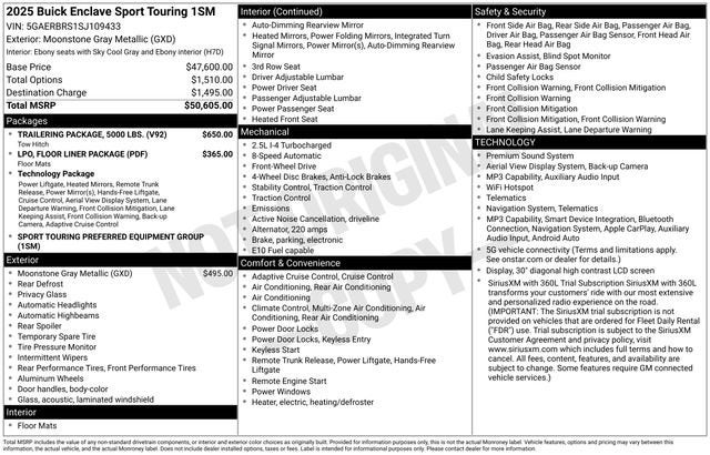 2025 Buick Enclave Sport Touring