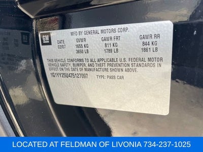 2007 Chevrolet Corvette 2dr Cpe