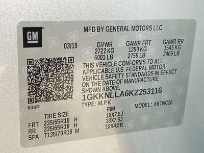 2019 GMC Acadia SLE