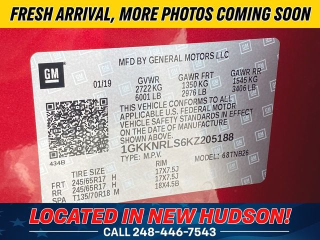 2019 GMC Acadia SLE