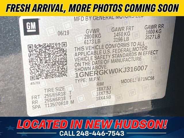 2019 Chevrolet Traverse LT Cloth