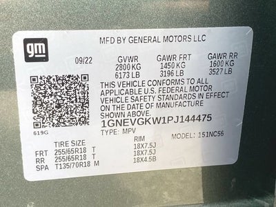 2023 Chevrolet Traverse LT Cloth