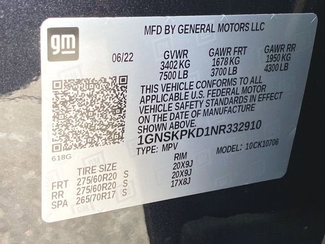 2022 Chevrolet Tahoe Z71