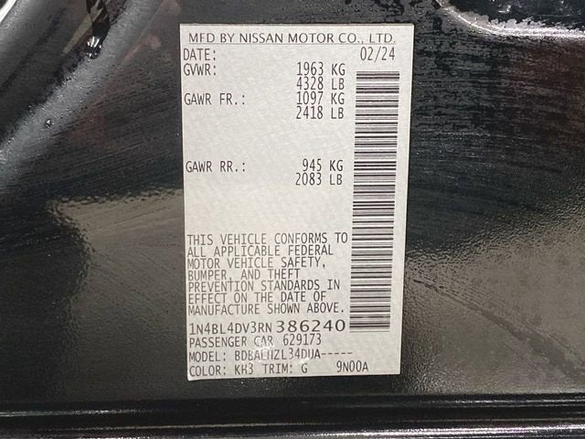 2024 Nissan Altima 2.5 SV