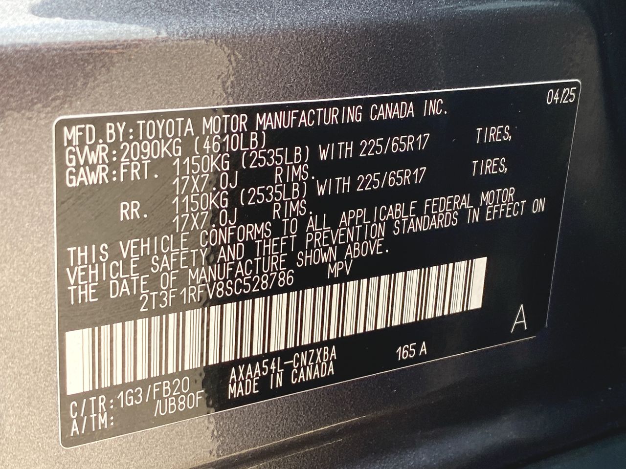 2025 Toyota RAV4 LE
