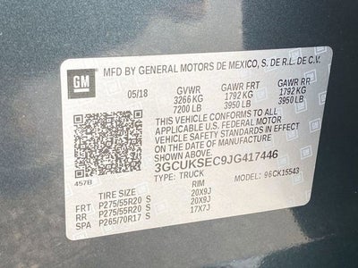 2018 Chevrolet Silverado 1500 LTZ