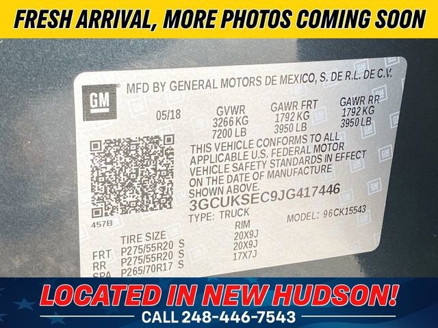 2018 Chevrolet Silverado 1500 LTZ