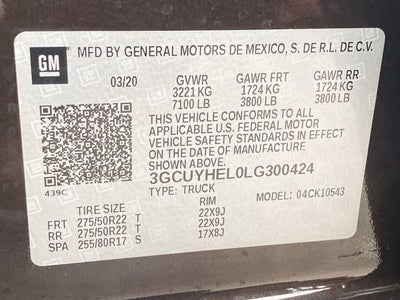 2020 Chevrolet Silverado 1500 High Country