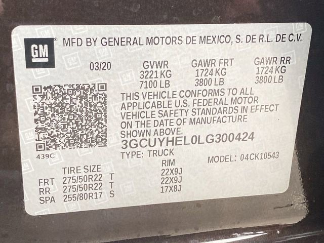 2020 Chevrolet Silverado 1500 High Country