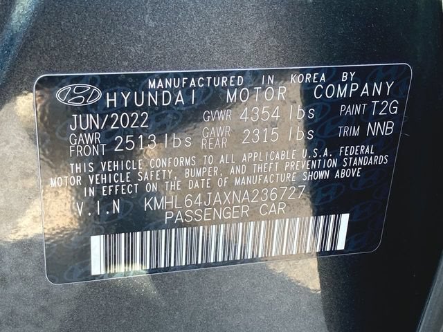 2022 Hyundai Sonata SEL