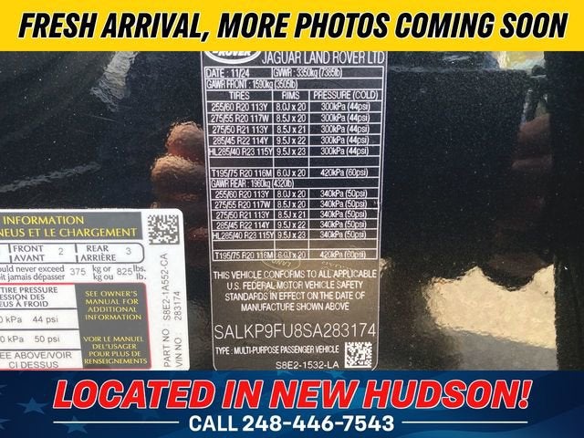 2025 Land Rover Range Rover SE