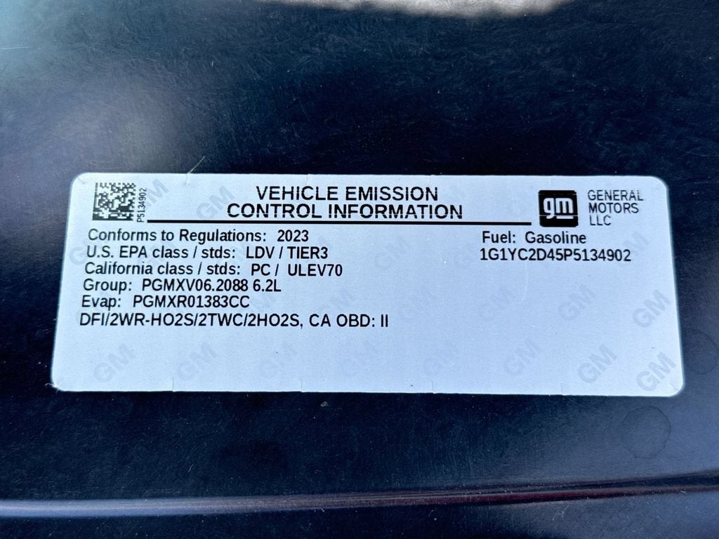 2023 Chevrolet Corvette Stingray 3LT