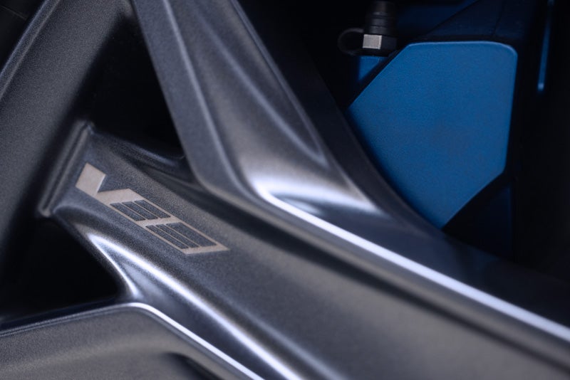 Close-up of the 2026 OPTIQ-V Brembo Performance Front Brakes | All American Cadillac in MUNCIE IN